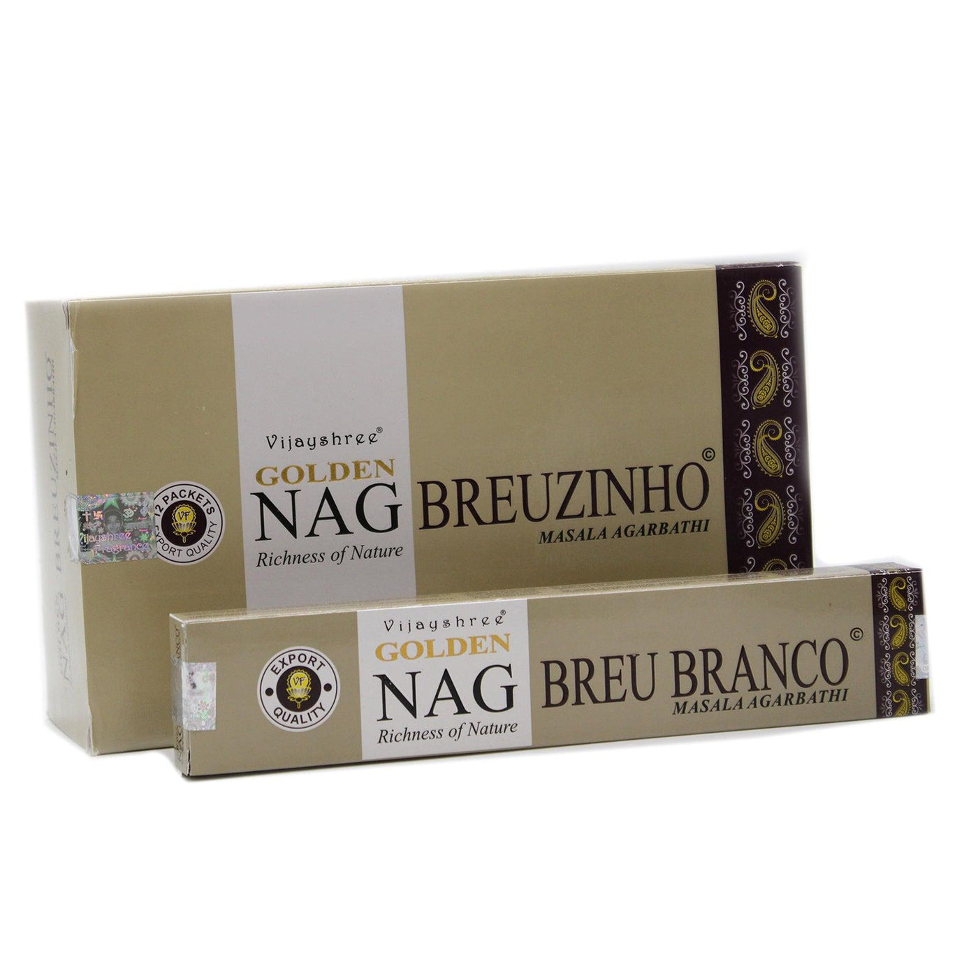 Golden Nag Champa Incense Sticks - Breuzinho.