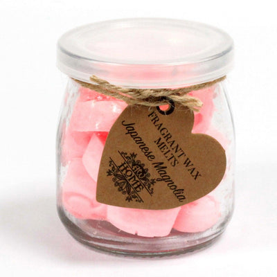 Natural Soy Fragrance Oil Heart Wax Melts - Japanese Magnolia.