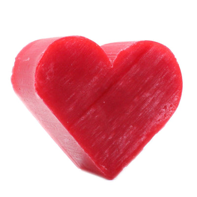 10x Red Heart Shaped Paraben Free Guest Soap - Raspberry.
