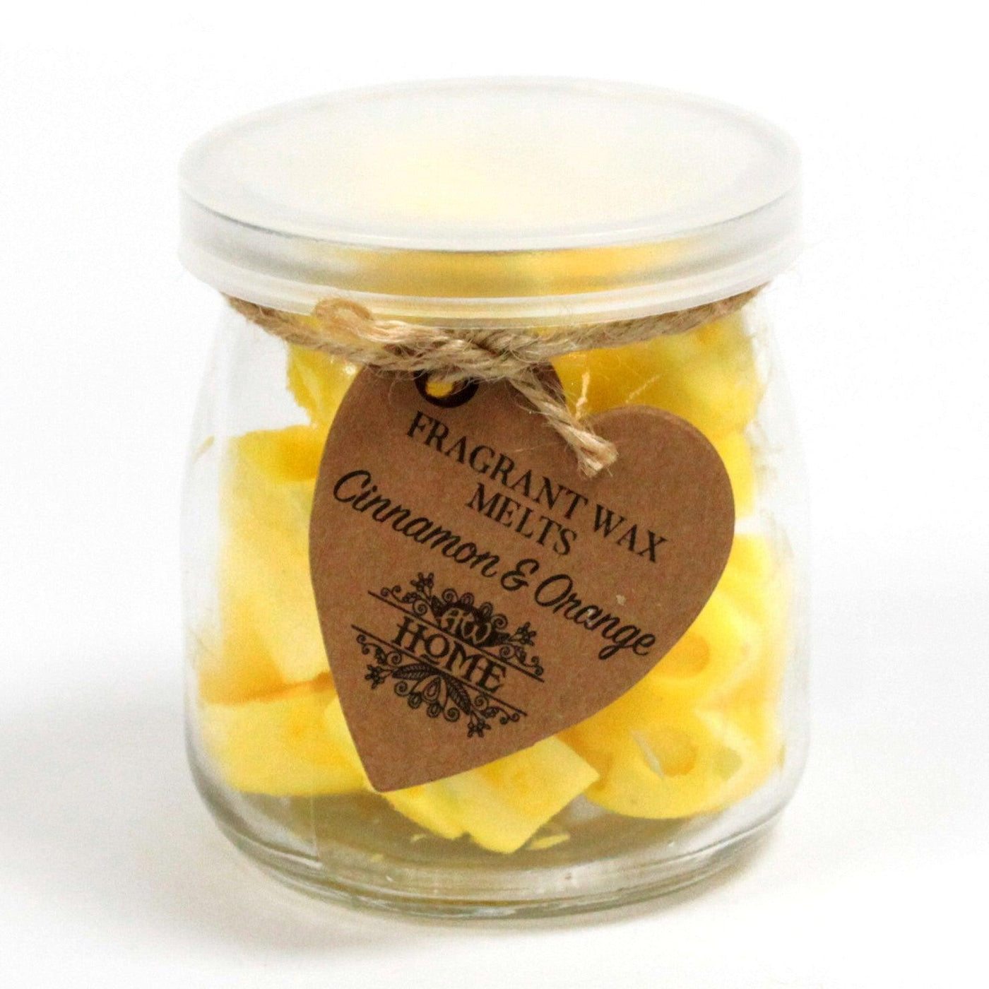 Natural Soy Fragrance Oil Heart Wax Melts - Cinnamon And Orange.