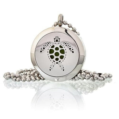 Aromatherapy Diffuser Necklace - Turtle 25mm.