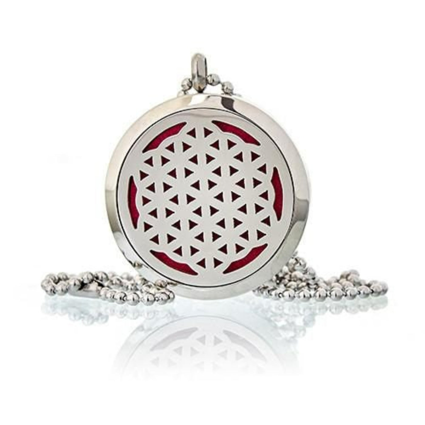 Aromatherapy Diffuser Flower of Life Necklace - 30mm.