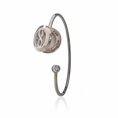 Aromatherapy Diffuser Jewellery Crystal Bracelet Infinite Love 20mm.