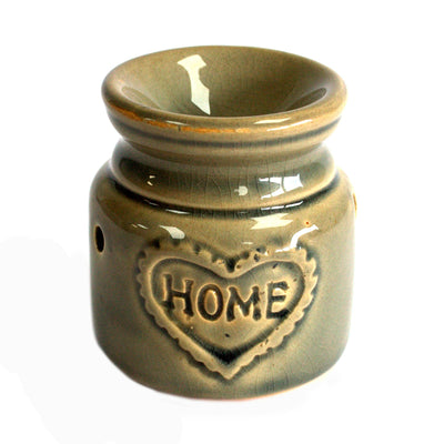 Small Blue Stone Ceramic Vintage Country Oil And Wax Melts Burner Home Design 