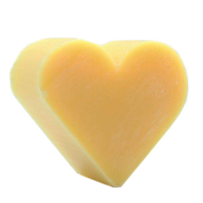 10x Yellow Heart Shaped Paraben Free Guest Soap - Grapefruit.
