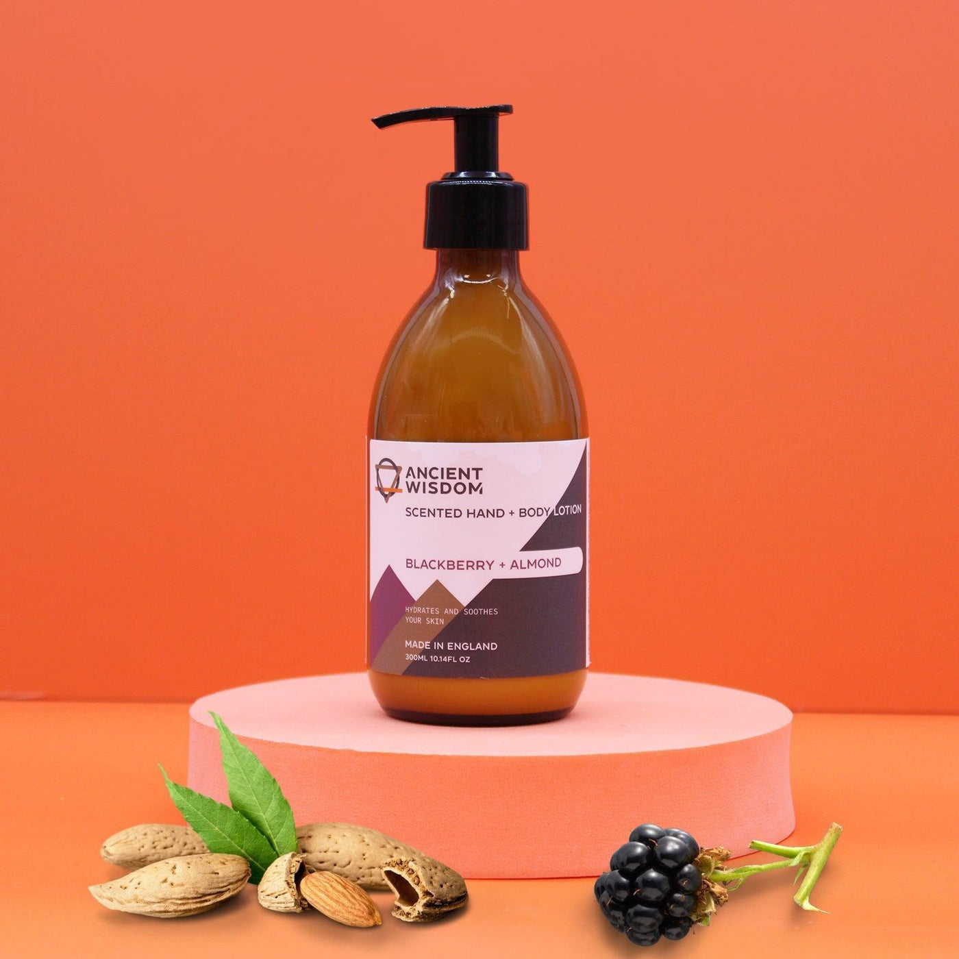 Fragranced Parabens Free Blackberry And Almond Hand & Body Lotion - 300ml.