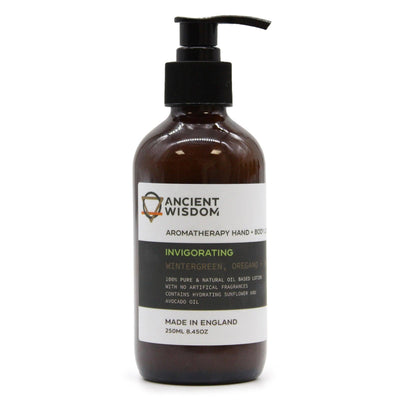 Aromatherapy Natural Essential Oil Hand & Body Lotion - Wintergreen, Oregano & Thyme.