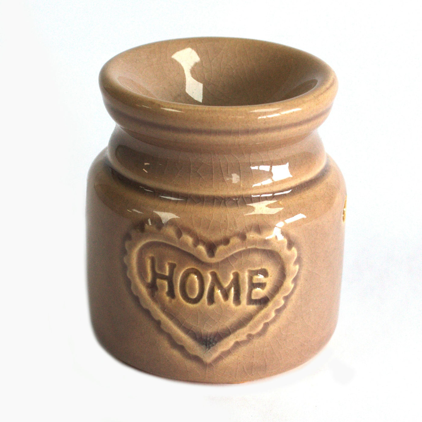 Small Grey Ceramic Vintage Country Oil And Wax Melts Burner Home Design 