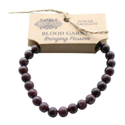 Healing Power Women's Blood Garnet Gemstone Bracelet.