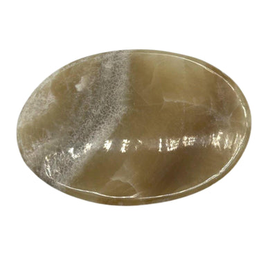 Onyx Stone Soap Dish In Oval Shape.