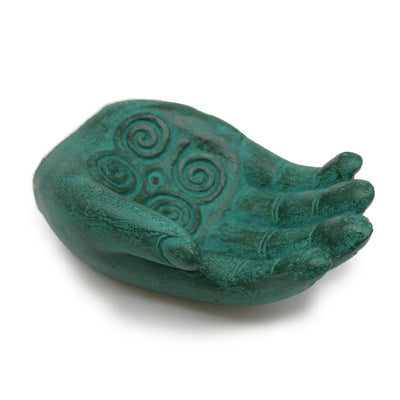 Green Stone Hand Incense Holders