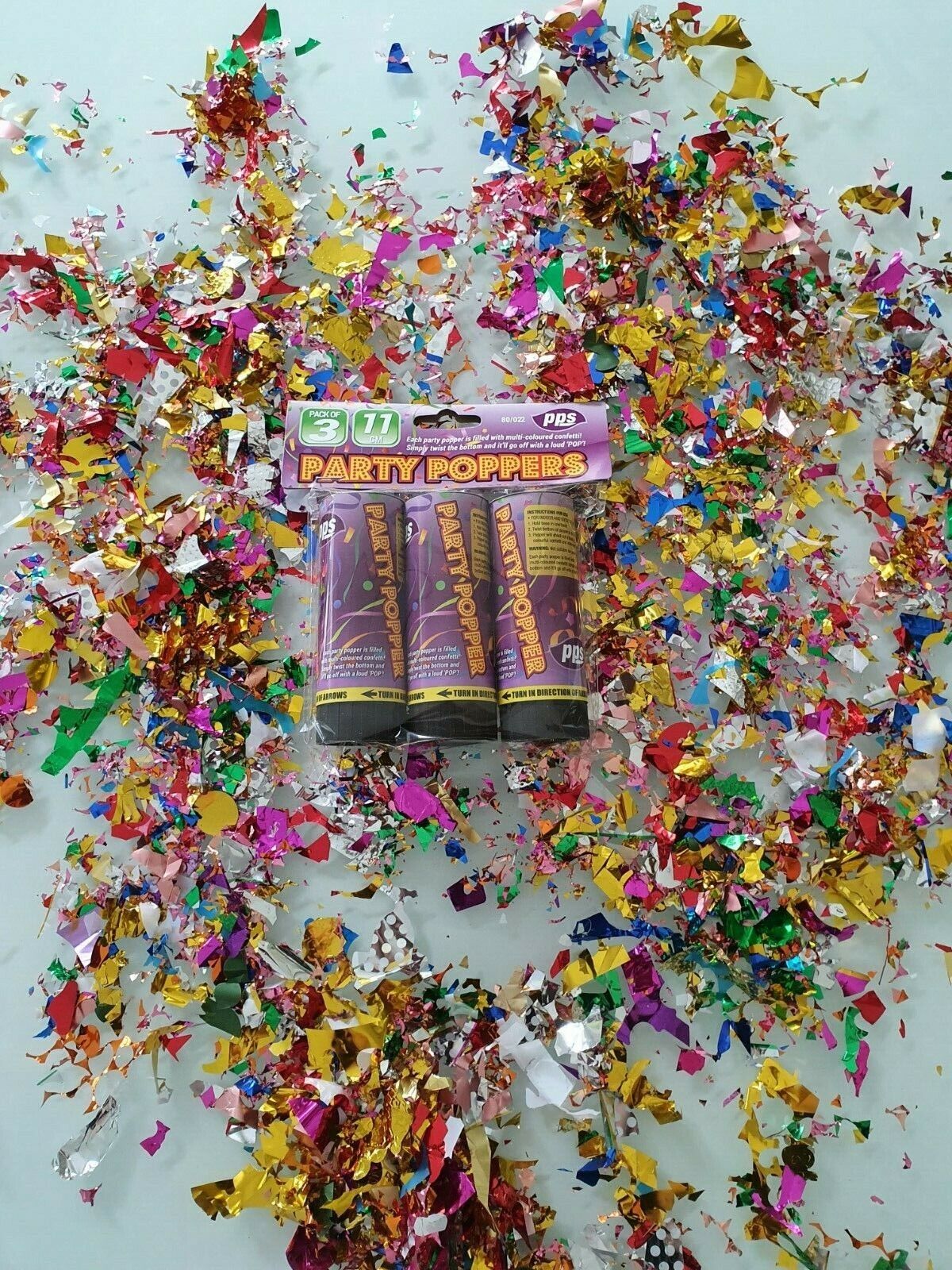 Colourful Small Confetti Cannon Party Poppers