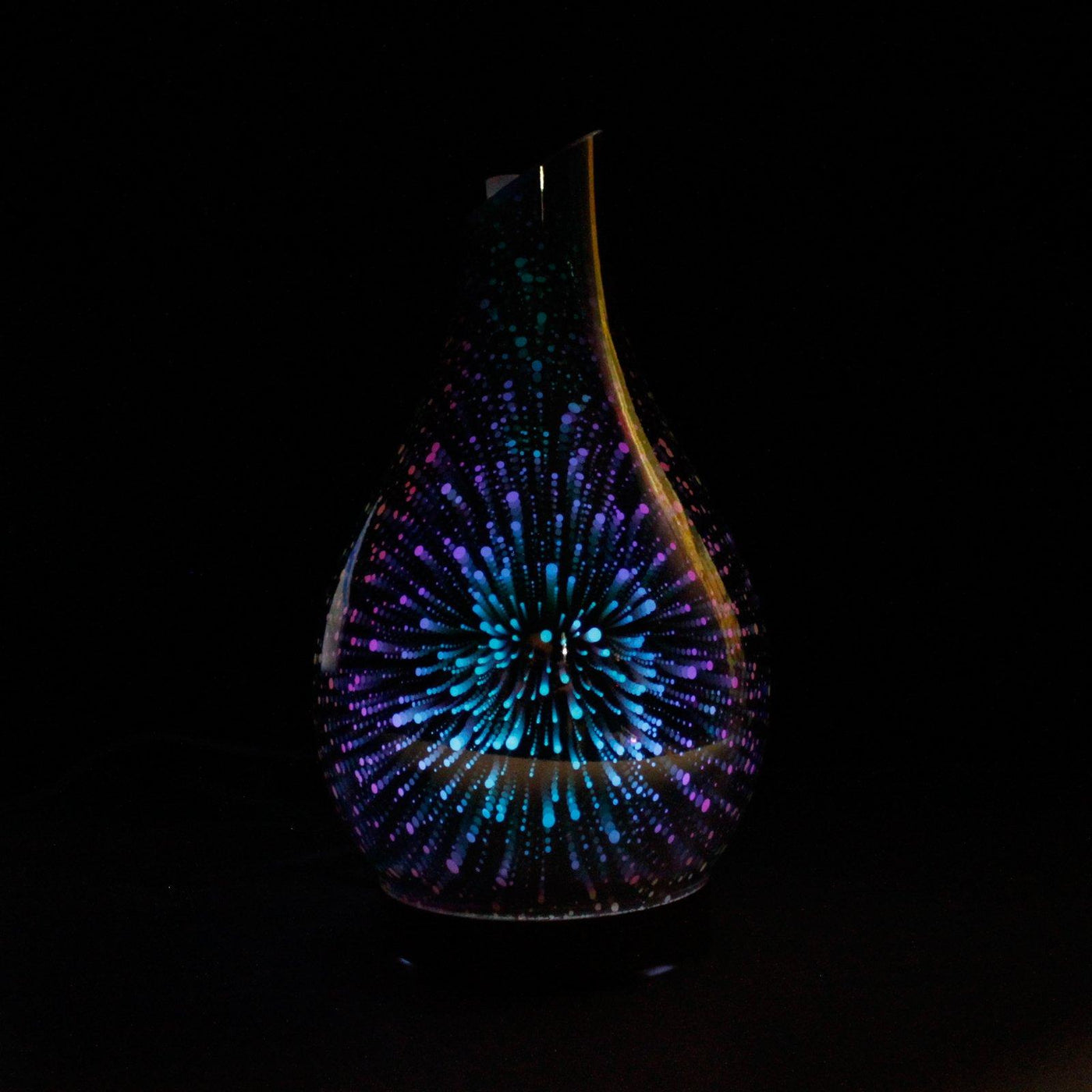 Ibiza 3D Ultrasonic Glass Infinity USB Colour Light Changing Aroma Diffuser.