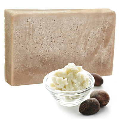 Oriental Double Shea & Cocoa Butter Handmade Soap Loaf And Slices Sandalwood, Cedarwood and Clove.
