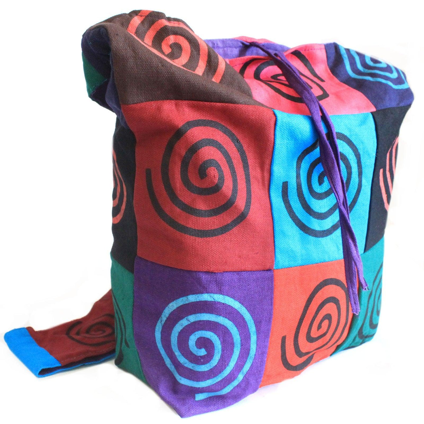 Multicolour Women's Cotton Patch Sling Handmade Yoga Bag.