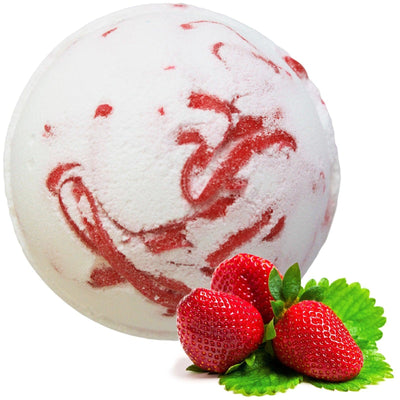 180g Tropical Paradise Coconut Butter Bath Bombs – Strawberry