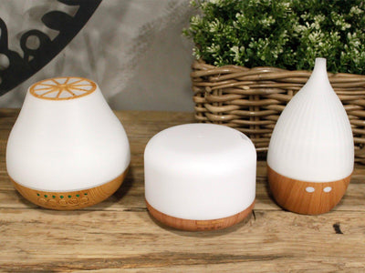 Aarhus Pod Shape USB Light Colour Changing Aroma Diffuser With Timer.