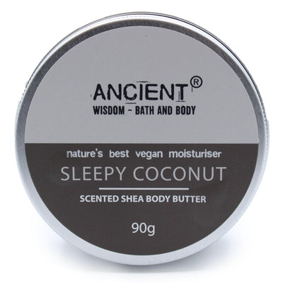 Paraben Free Scented  Shea Body Butter - Sleepy Coconut 90g