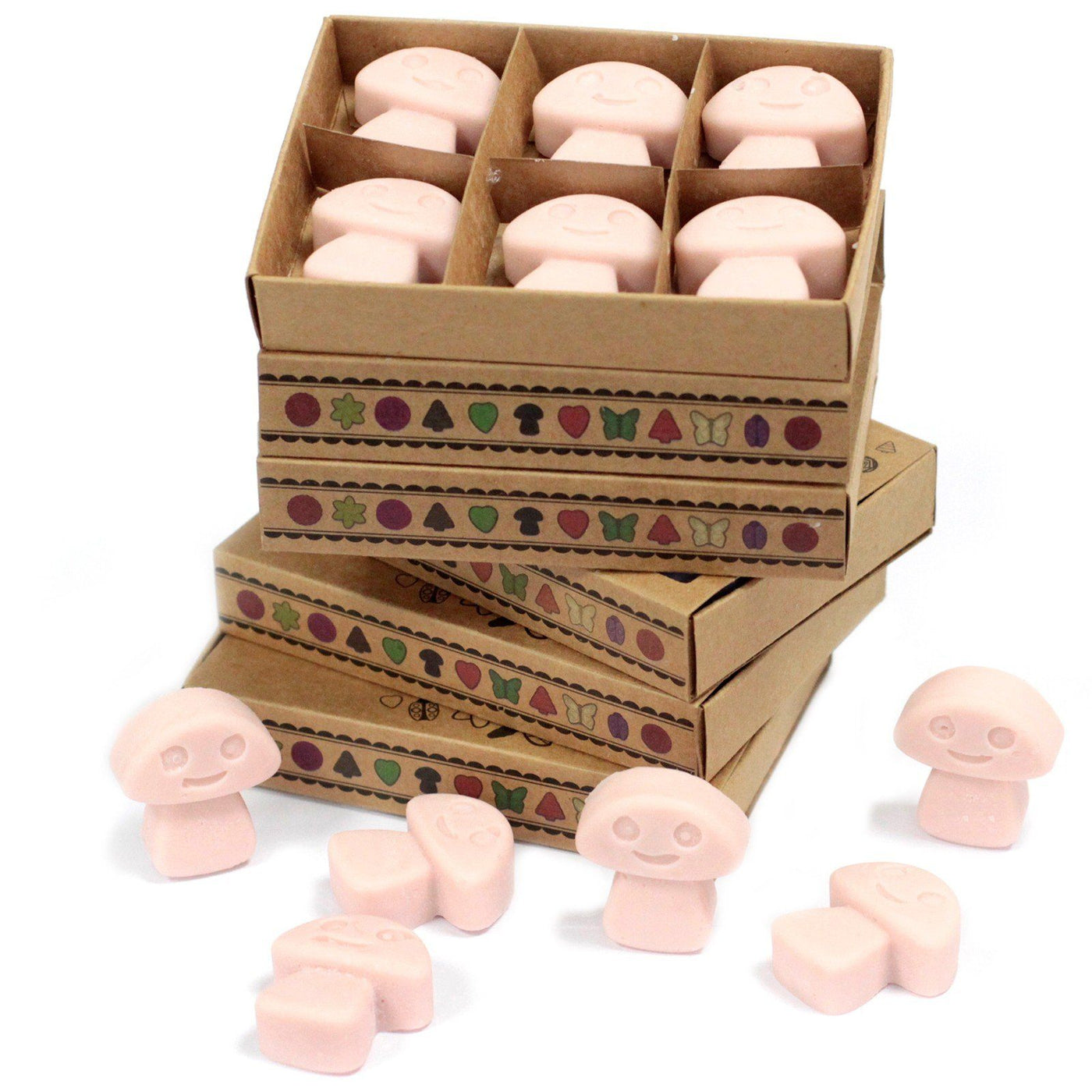 Box of 6 Soy Toadstool Shaped Fragrance Soy Wax Melts - Old Ginger
