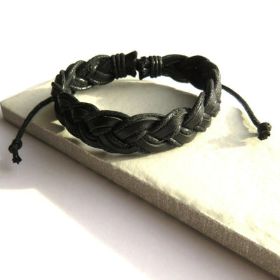 Men's Luxury Plated Leather Bracelet In Gift Box 