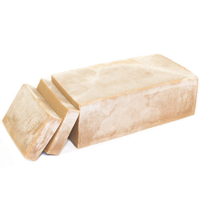 Oriental Double Shea & Cocoa Butter Handmade Soap Loaf And Slices Sandalwood, Cedarwood and Clove.
