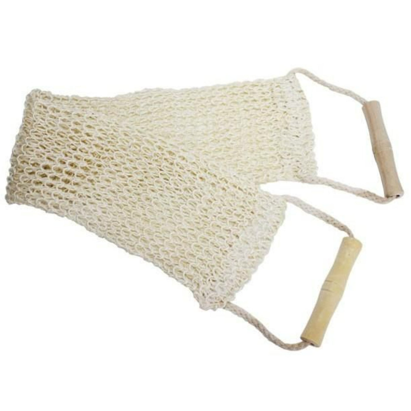 Luxury Jute Back Scrub With Wooden Handles.