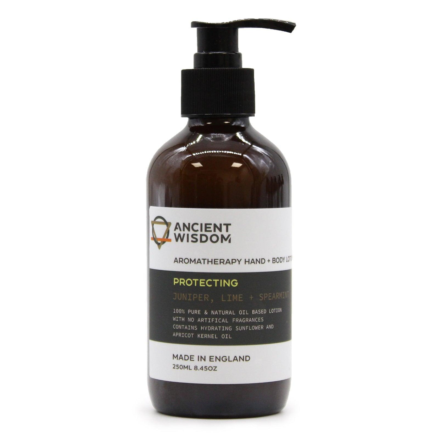 Aromatherapy Natural Essential Oil Hand & Body Lotion - Juniper, Lime & Spearmint.