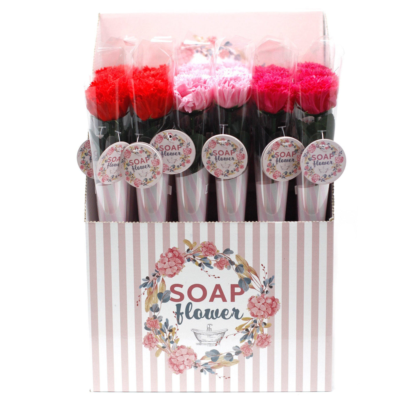 This stunning luxury range of the newly designed Soap Flowers will make a perfect display in your home. They are a perfect addition for a relaxing and romantic bath or you can even use individual petals as guest soaps. Soap Flowers are a perfect gift, Valentine's, wedding favors, Mother's day, or just a little treat for yourself.