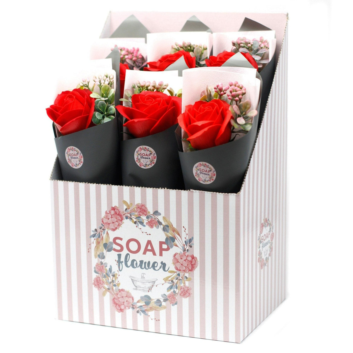Luxury Body Soap Flower Rose Bouquet Romantic Gift Set.