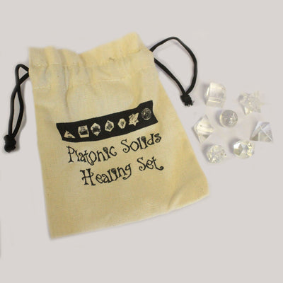 Platonic Solids Healing Crystal Gift Set.