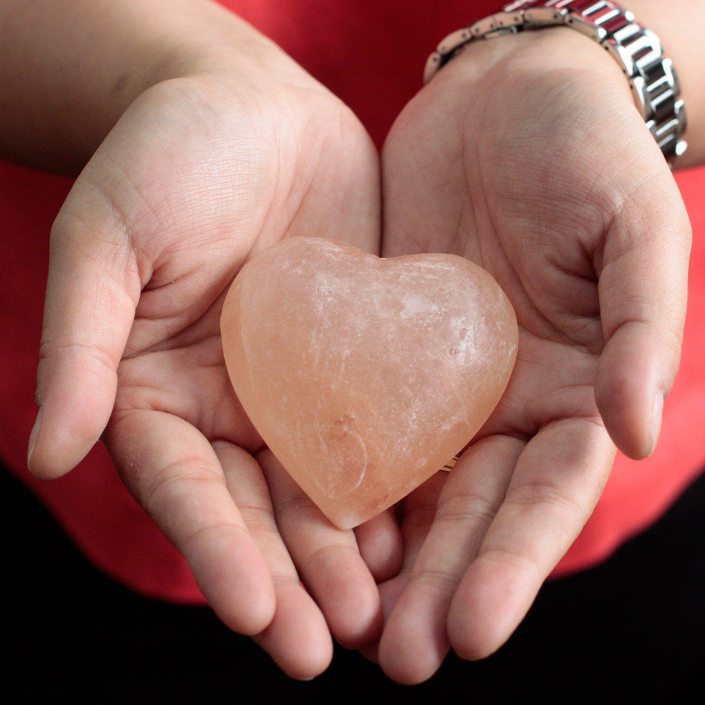 Set Of 3 Natural Himalayan Salt Heart Deodorant Stone.