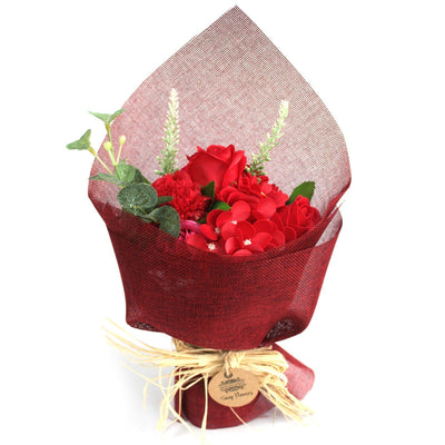 Luxury Standing Red Body Soap Flower Bouquet Gift Set.