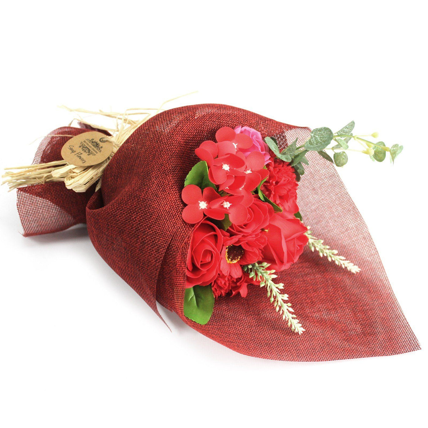 Luxury Standing Red Body Soap Flower Bouquet Gift Set.