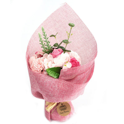 This luxury, beautifully packed standing Pink Soap Flowers Bouquet are a perfect gift, wedding favours, Valentine gift, Birthday gift or a little treat for yourself. 