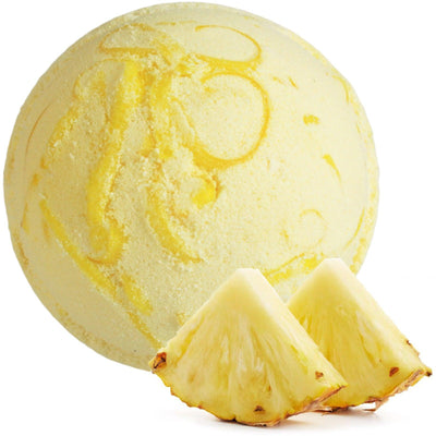 180 g Tropical Paradise Coconut Butter Bath Bombs – Pineapple.