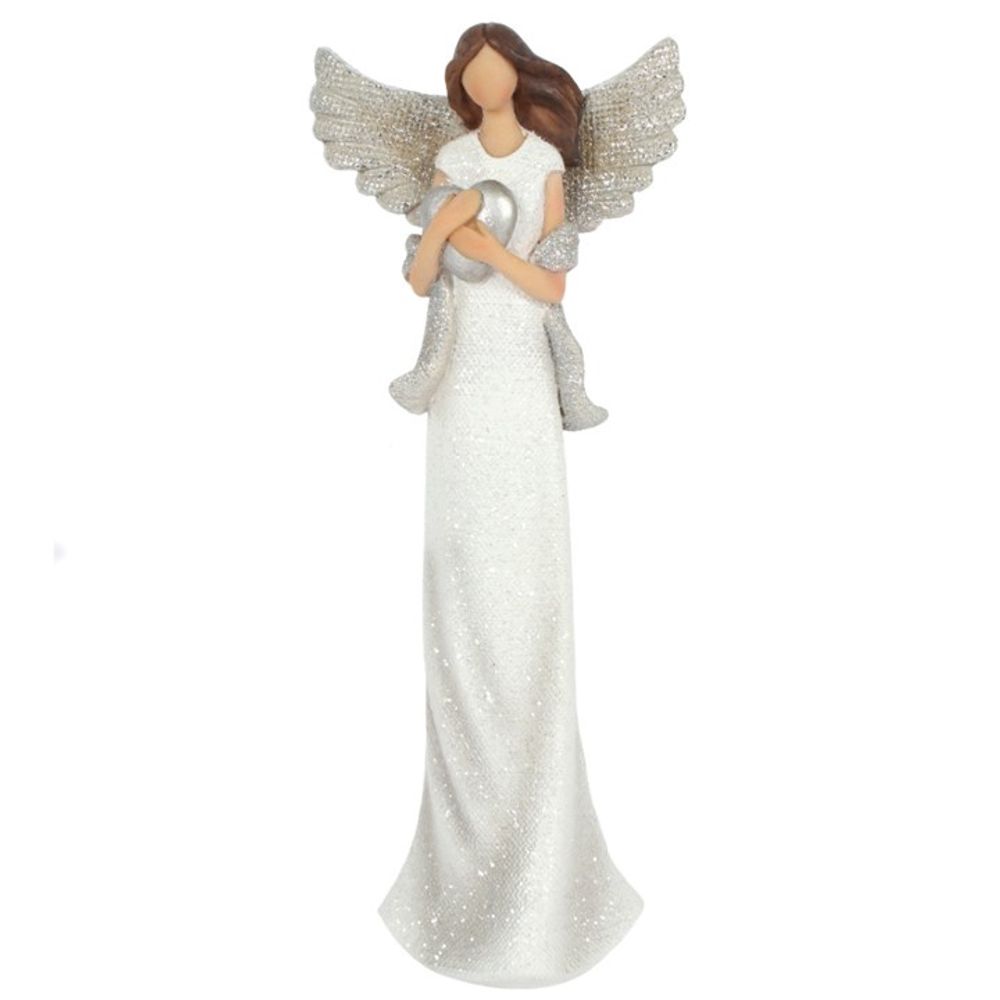 Amara Medium Glitter Angel Ornament