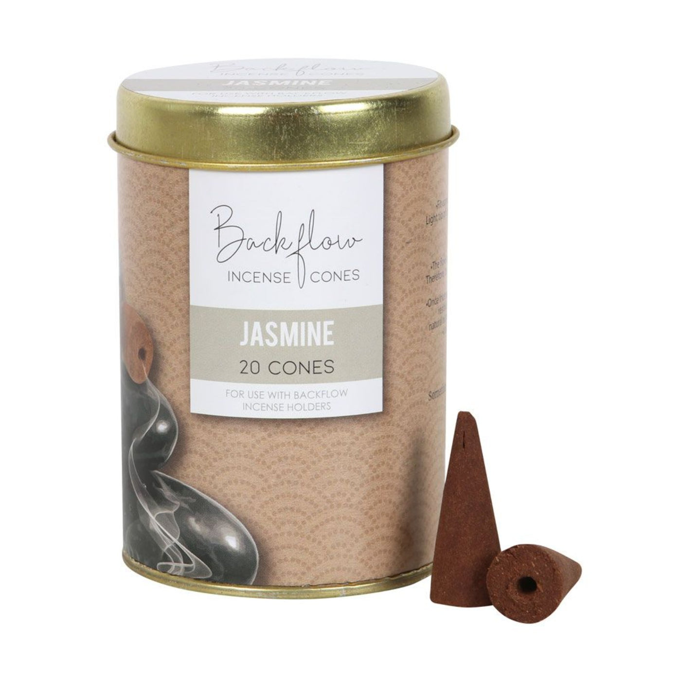 6 Tins Of Premium Elements Jasmine Jumbo Backflow Cones.
