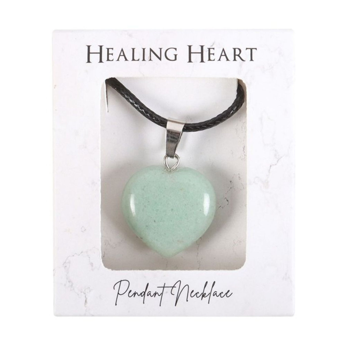 Green Aventurine Heart Shaped Gemstone Necklace.