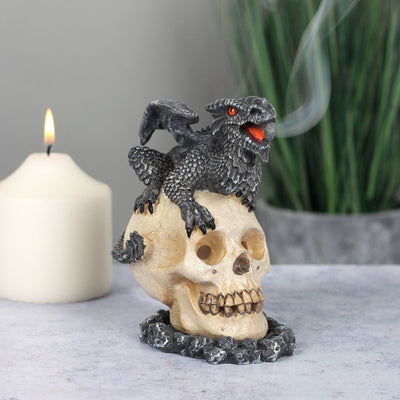 Black Dragon Incense Cone Burner by Anne Stokes