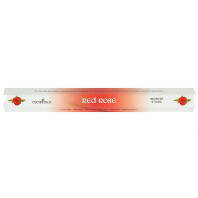 Set of 6 Packets of Elements Red Rose Incense Sticks