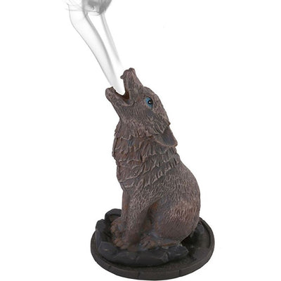 Wolf Incense Cone Holder by Lisa Parker