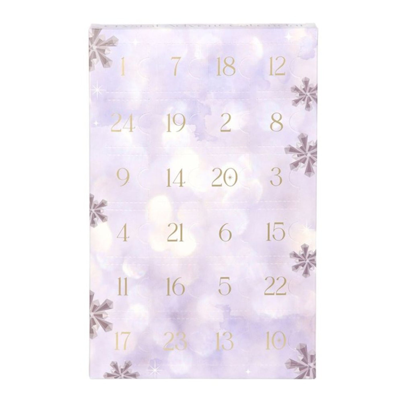 24 Gemstone Crystal Christmas Advent Calendar In Gift Box.