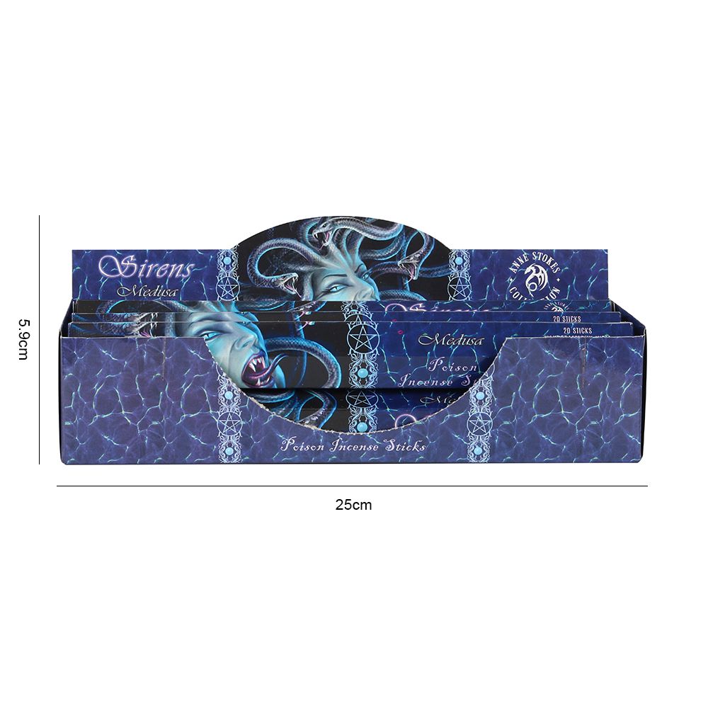 Set of 6 Packets Medusa Poison Incense Sticks by Anne Stokes