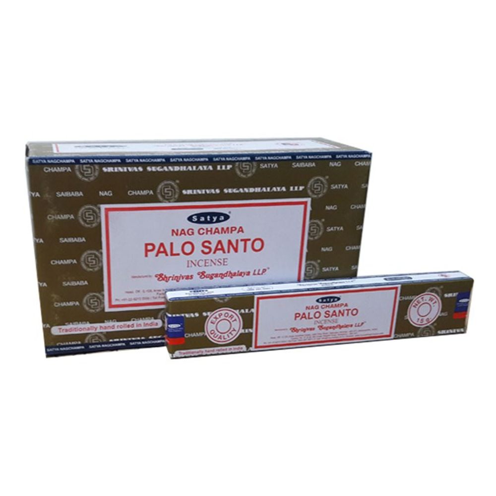 Set of 12 Packets of Palo Santo Incense Sticks by Satya