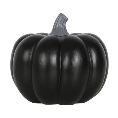 Black Ceramic Pumpkin Incense Cone Holder.