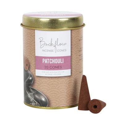 6 Tins Of Premium Elements Patchouli Jumbo Backflow Cones.