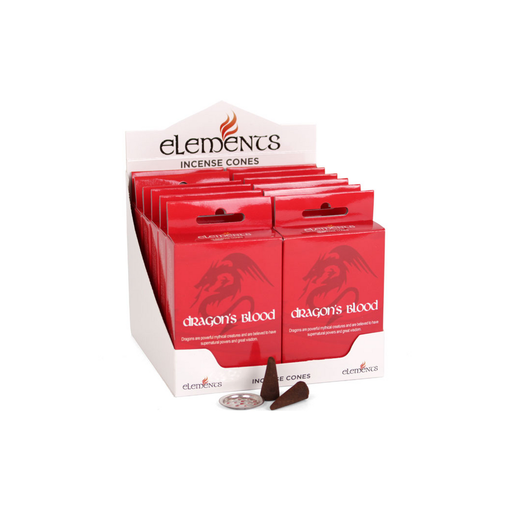 Set of 12 Packets of Elements Dragon's Blood Incense Cones