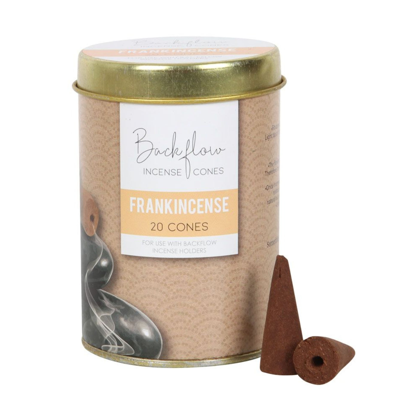 6 Tins Of Premium Elements Frankincense Jumbo Backflow Cones