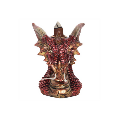 Small Red Dragon Head Backflow Incense Burner