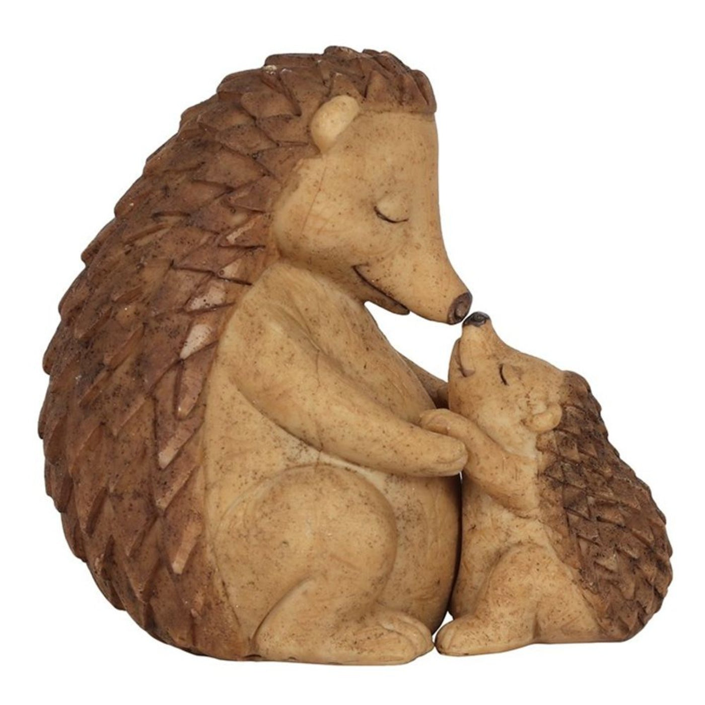 Mother And Baby Hedgehog Decorative Ornament.